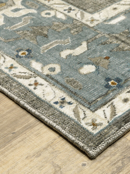 Ellington 2'3" x 7'6" Grey Rug