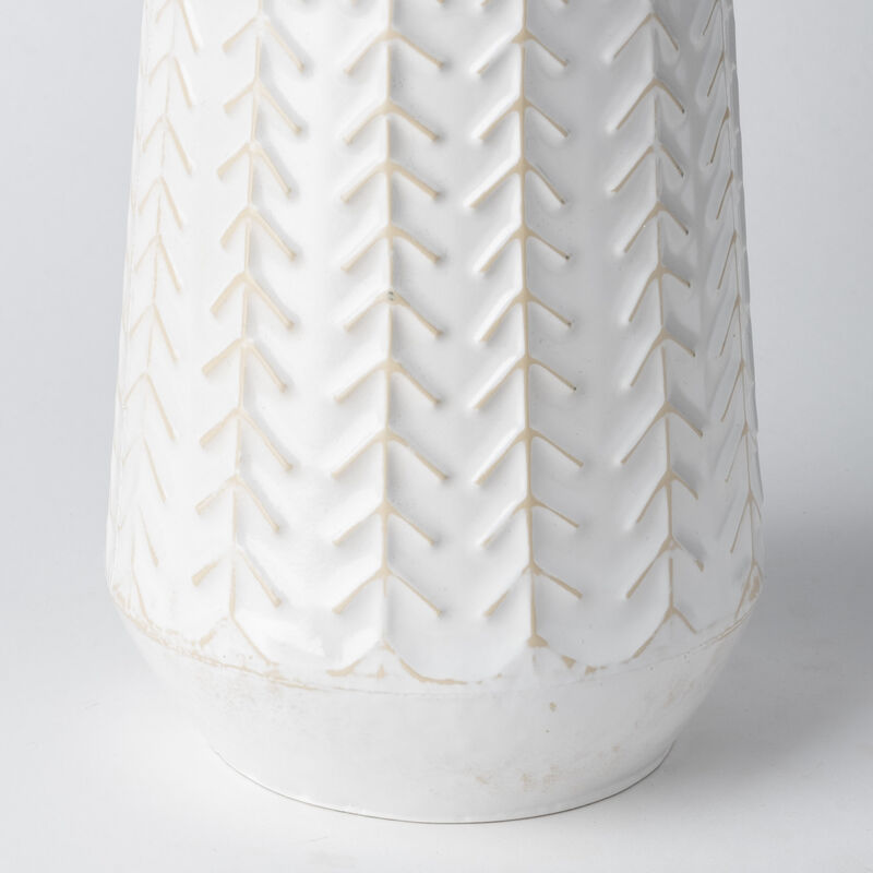 Gemma White Vase