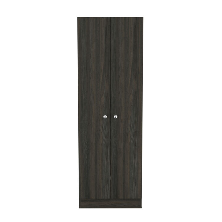 Multi Storage Cabinet, Double Door, Five Shelves - Espresso Black