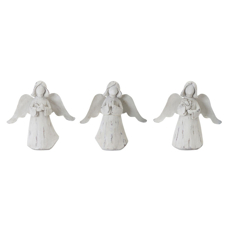 Resin Angel Set of 6 for Holiday and Home Decor