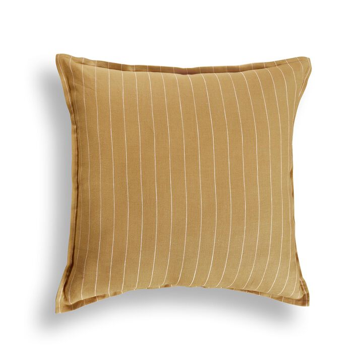 Solino Home Decorative Linen Pillow Cover 20 x 20 Inch - 100% European Flax Throw Pillow Case with Invisible Zipper | Santa Barbara