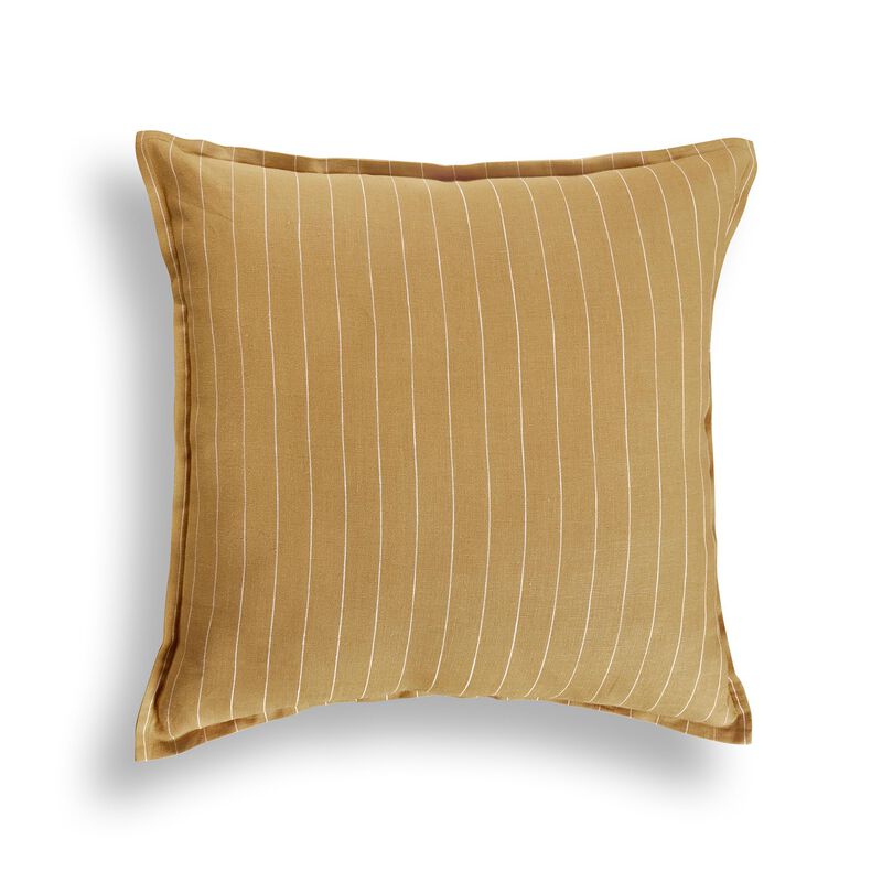 Solino Home Decorative Linen Pillow Cover 20 x 20 Inch - 100% European Flax Throw Pillow Case with Invisible Zipper | Santa Barbara