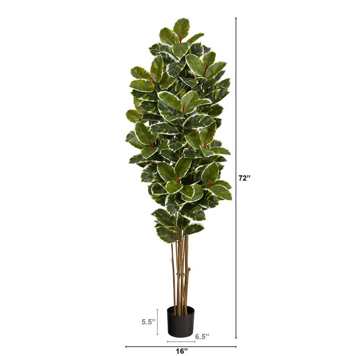 Hivvago 6 Feet Oak Artificial Tree UV Resistant (Indoor/Outdoor)