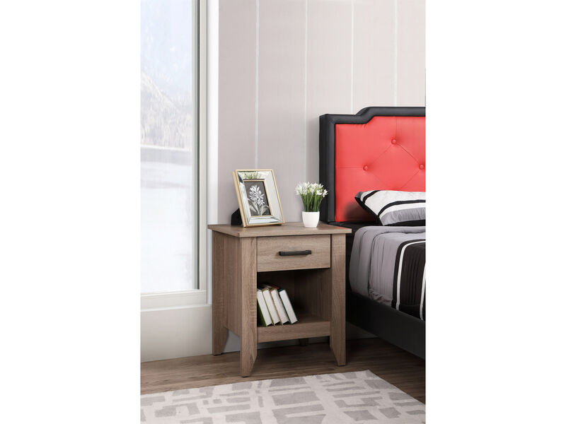 Lennox 1-Drawer Nightstand (24 in. H x 18 in. W x 21 in. D)