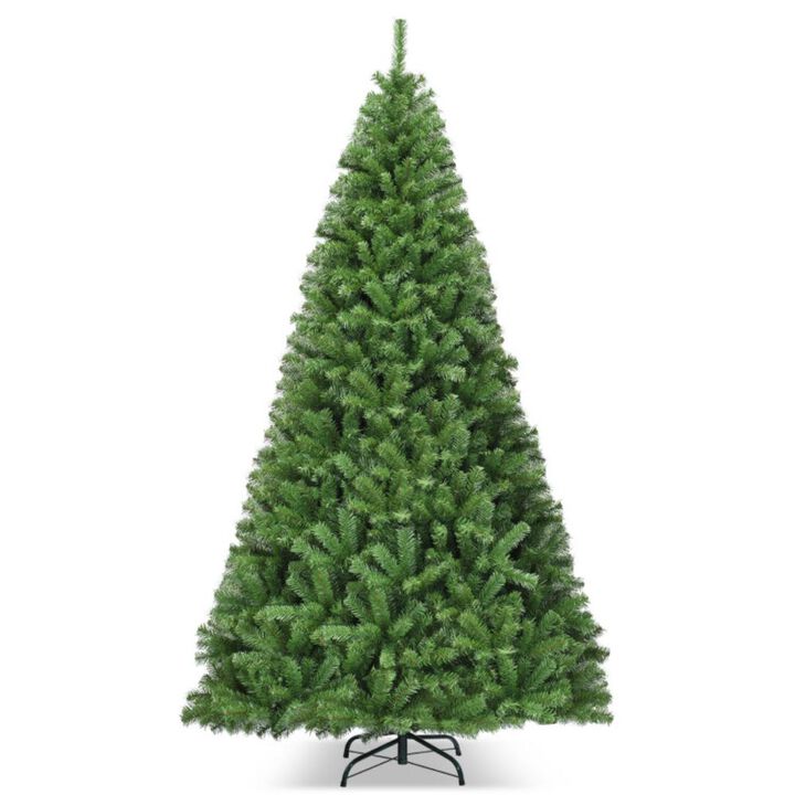 Hivvago 6/7.5/9 Feet Premium Artificial Hinged PVC Christmas Tree with Metal Stand