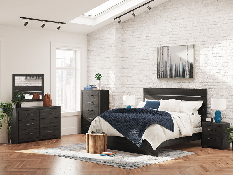 Delmorta King Panel Bed