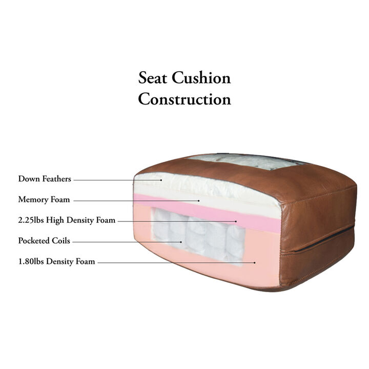 Solana Top Grain Leather Loveseat