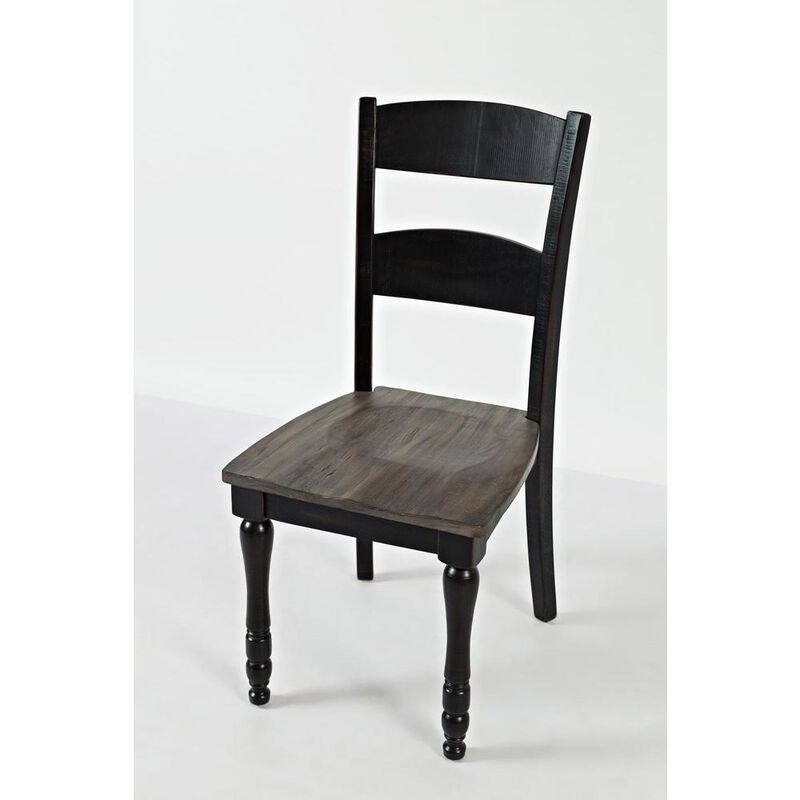 Jofran Rustic Reclaimed Pine Farmhouse Ladderback Dining Chair (Set of 2)
