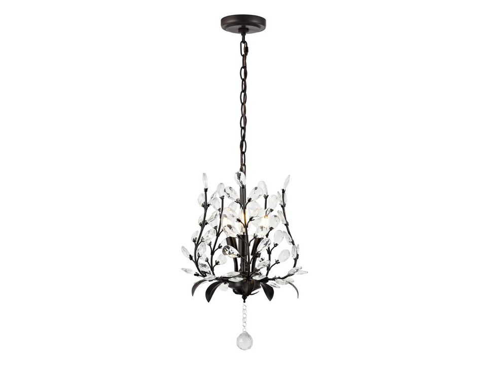 Adoria 3-Light Contemporary Bohemian Iron/Acrylic LED Pendant