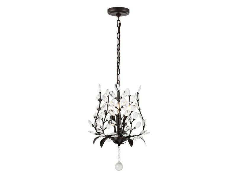 Adoria 3-Light Contemporary Bohemian Iron/Acrylic LED Pendant