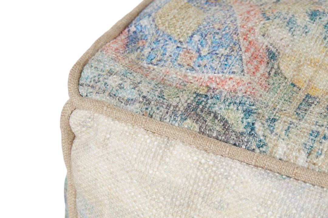 Poufs LPF0031 Blue / Multi 18"W x 18"D x 18"H