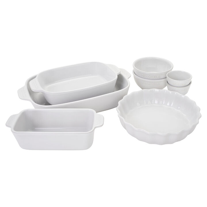 Henckels Ceramic 8-pc Mixed Bakeware & Serving Set - Dark Blue