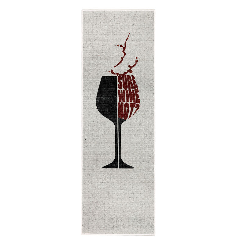SUSSEXHOME Non Skid 70 % Cotton Washable Kitchen Runner Rug - 20 x 59 Inches