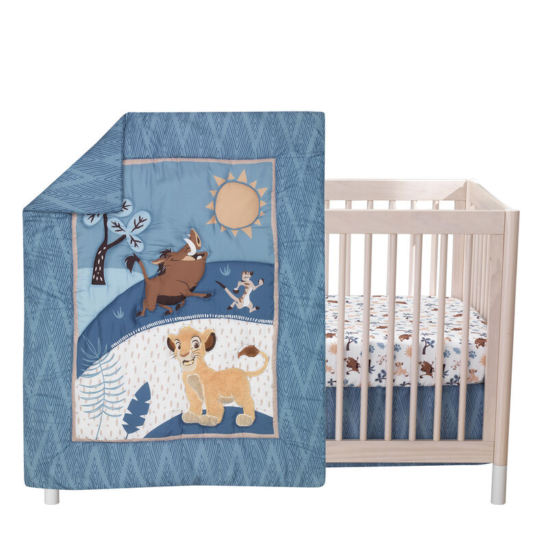 Disney Baby Lion King Adventure Blue 3-Piece Crib Bedding Set by Lambs & Ivy
