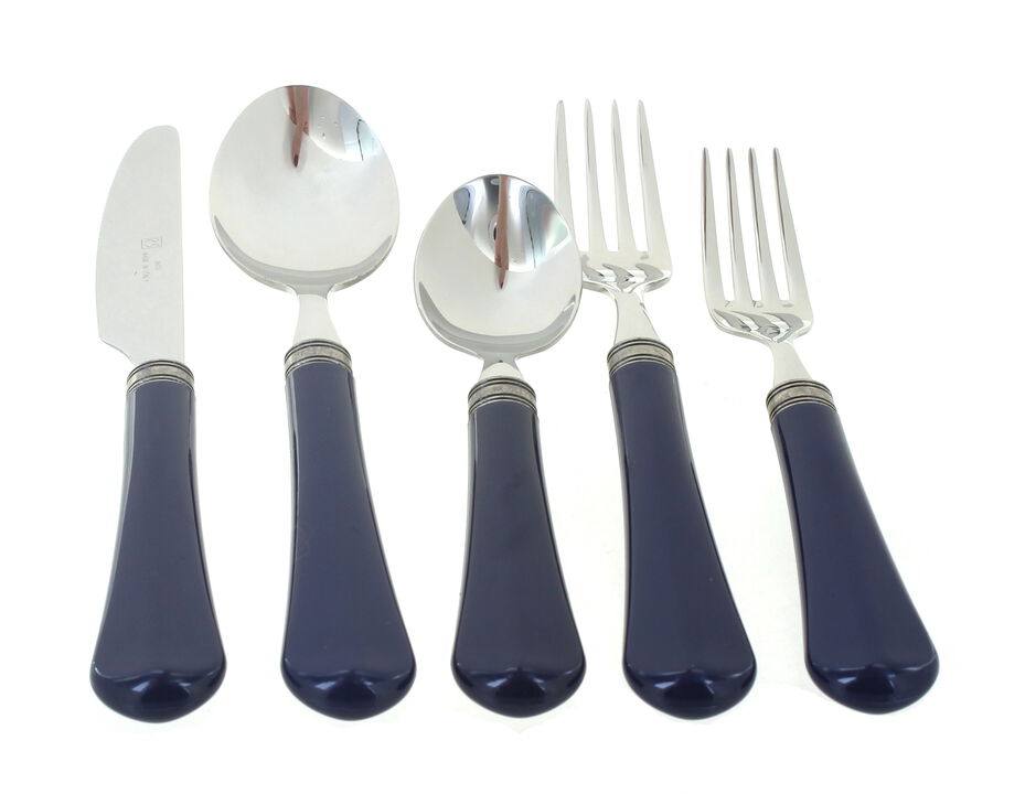 Blue Rose Polish Pottery Guilietta 5 PC Flatware Set