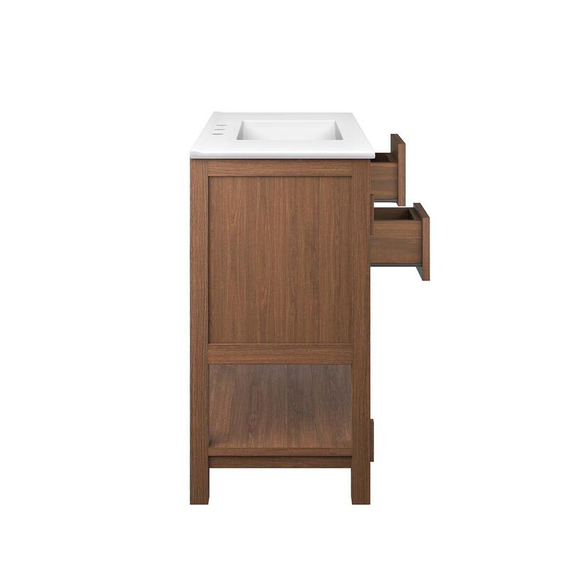 Modway Ashlyn 36” Wood Bathroom Vanity