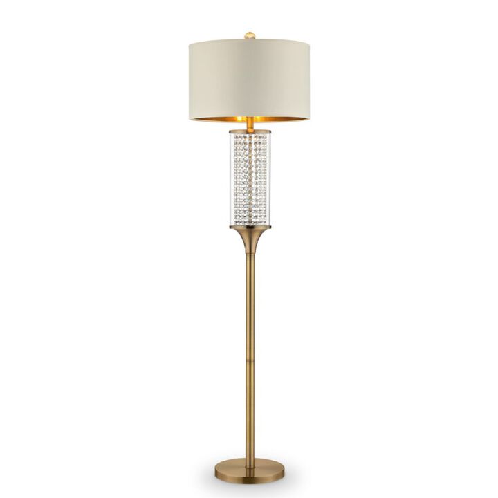 62.25-Inch Pluviam Crystal Floor Lamp