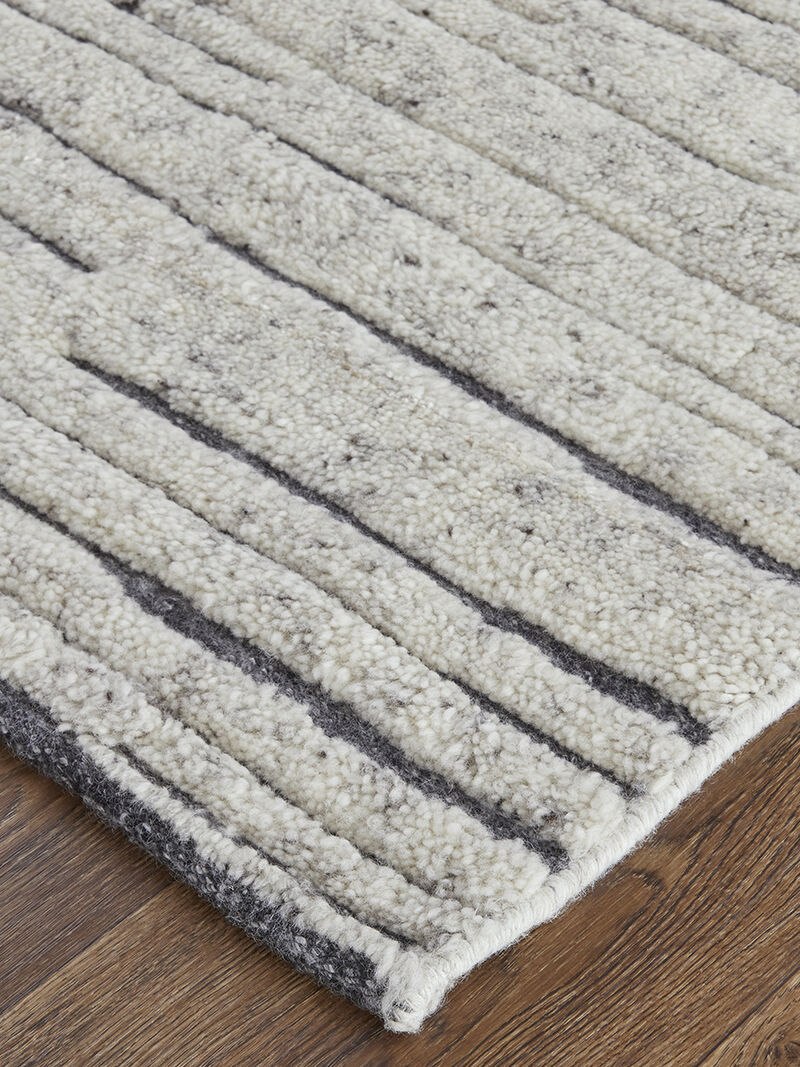 Broadfield T6037 Ivory/Charcoal 9'6" x 13'6" Rug By Thom Filcia