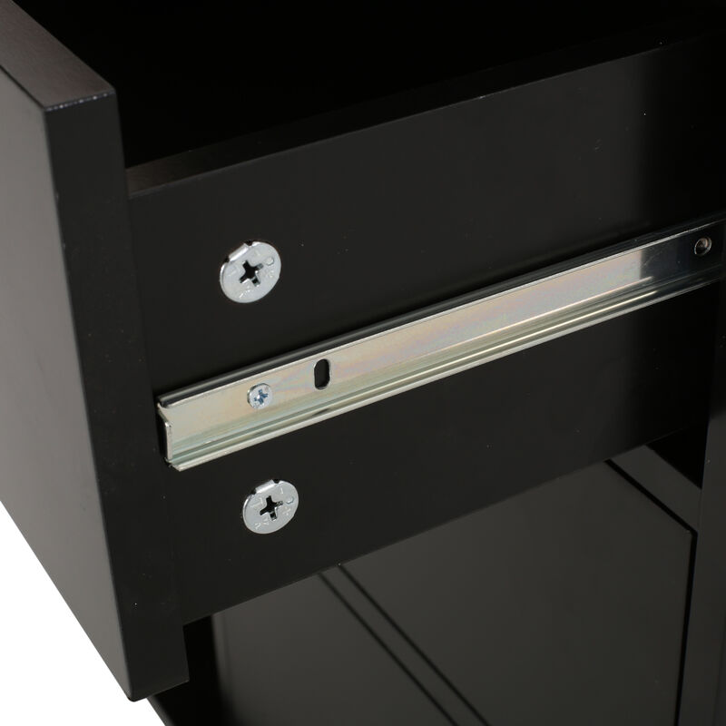 Merax Kitchen Island with 2 Drawers and 1 Door