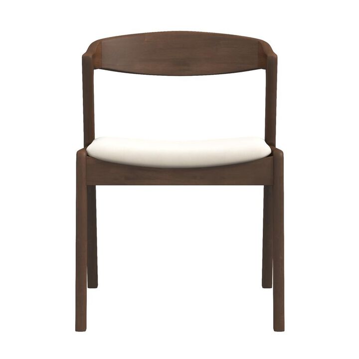Ashcroft Furniture Co Dakota Mid-Century Modern Solid Wood Velvet Dining Chair (Set of 2)