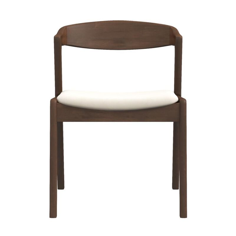 Ashcroft Furniture Co Dakota Mid-Century Modern Solid Wood Velvet Dining Chair (Set of 2)