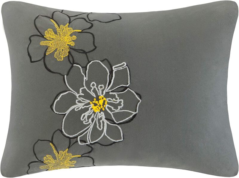 Belen Kox Yellow Floral Printed Comforter Set, Belen Kox