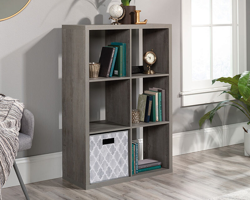 6-Cube Organizer Storage Bookcase, Gray