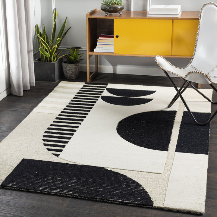 Brooklyn BRO-2304 2' x 3' Black Rug