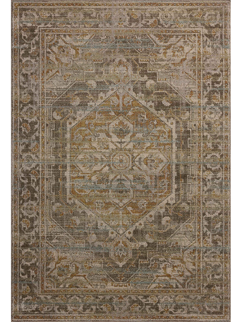 Mona Bark/Sunrise 8'10" x 12' Area Rug by Magnolia Home by Joanna Gaines x Loloi