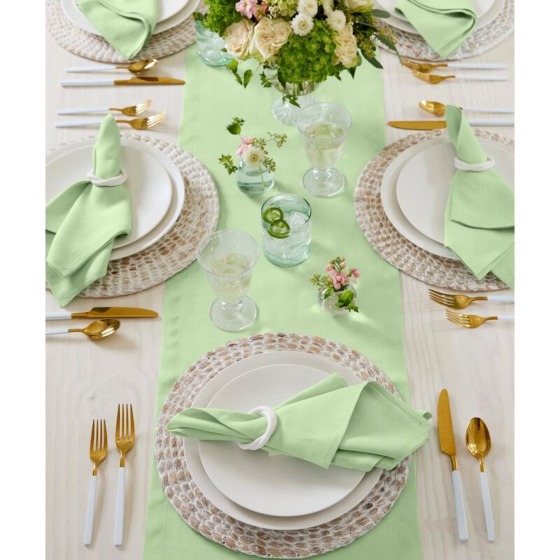 Solino Home 100% Pure Linen Table Runner | Fete for Valentine;s