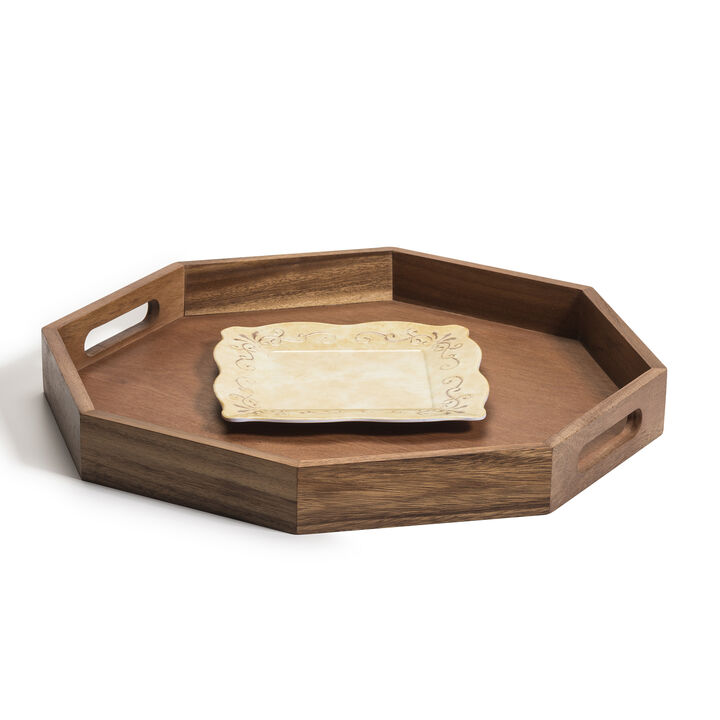 Octagon Serving Tray - 17
