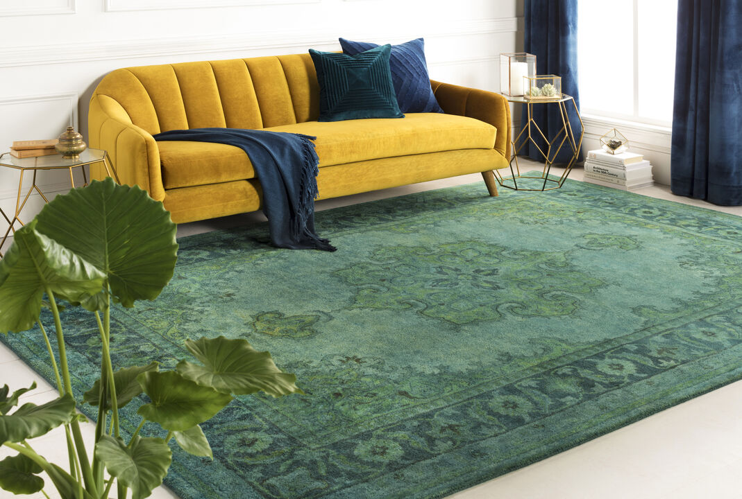 Mykonos MYK-5009 3'3' x 5'3' Green Rug