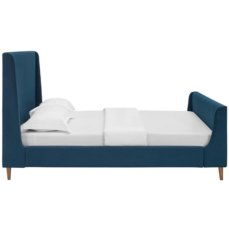 Modway - Aubree Queen Upholstered Fabric Sleigh Platform Bed