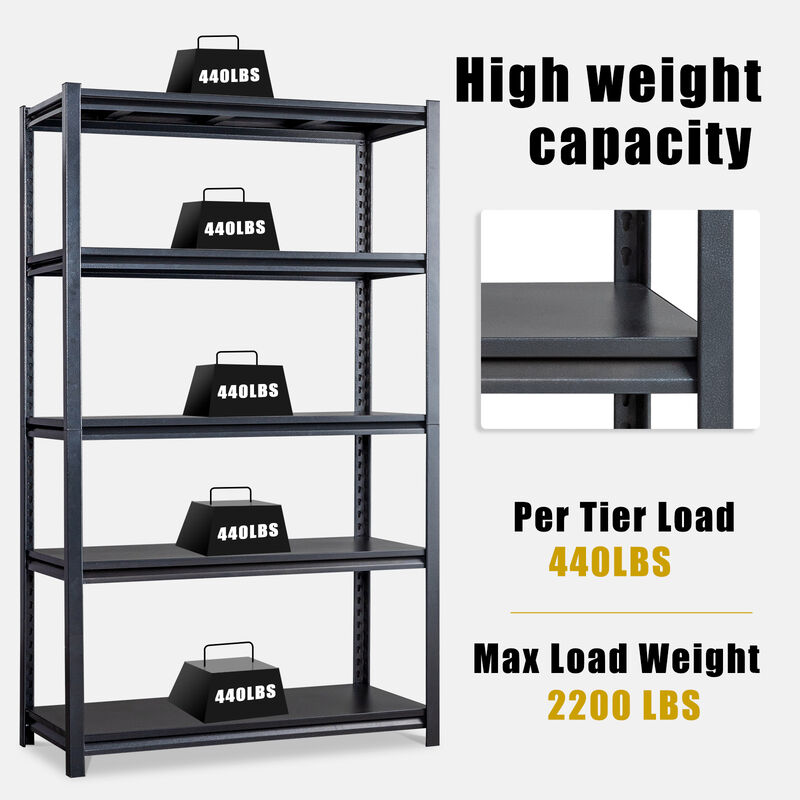 Adjustable Garage Shelves Heavy-Duty Storage Rack for Tools, Equipment & Home Organization