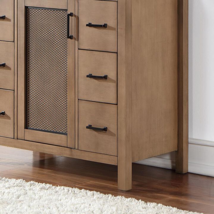 Altair 42 Single Bathroom Vanity Set in Brown Pine without Mirror