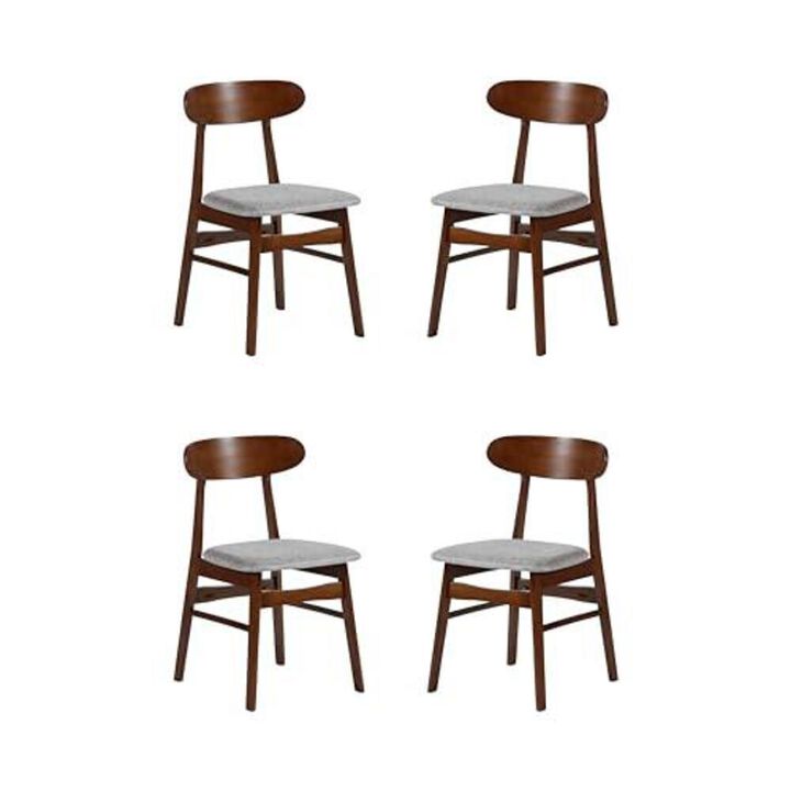 New Classic Furniture Morocco Light Gray Solid Wood Dining Chair (Set of 4)