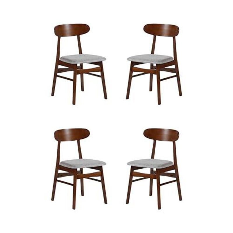 New Classic Furniture Morocco Light Gray Solid Wood Dining Chair (Set of 4)