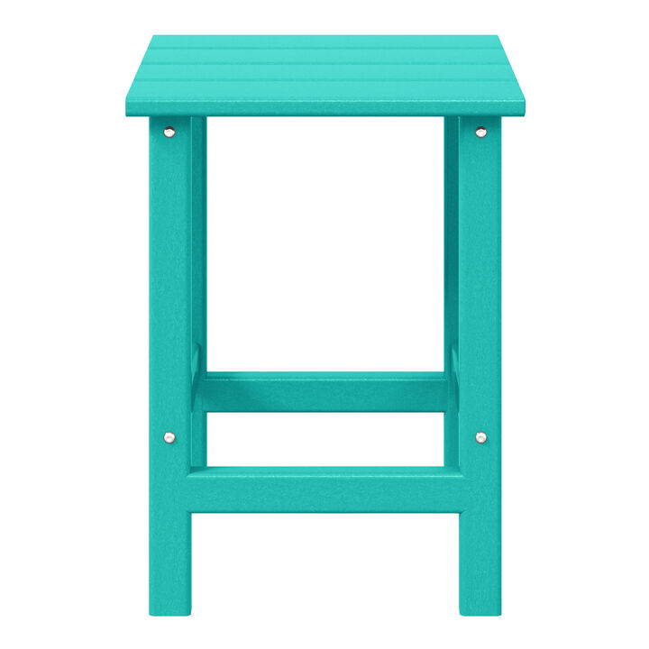 WestinTrends Westintrends 14" square outdoor Side table for Adirondack chair