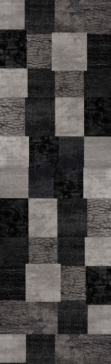 Montage Contemporary Geometric Checkered Indoor Area Rug