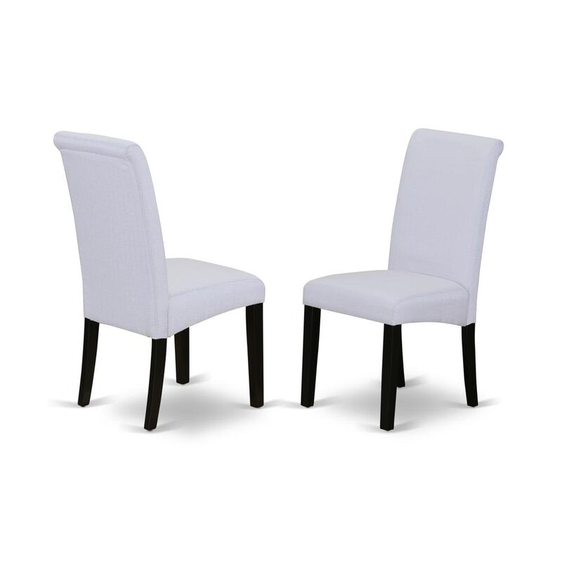 East West Furniture Dining Chair Black, BAP1T05