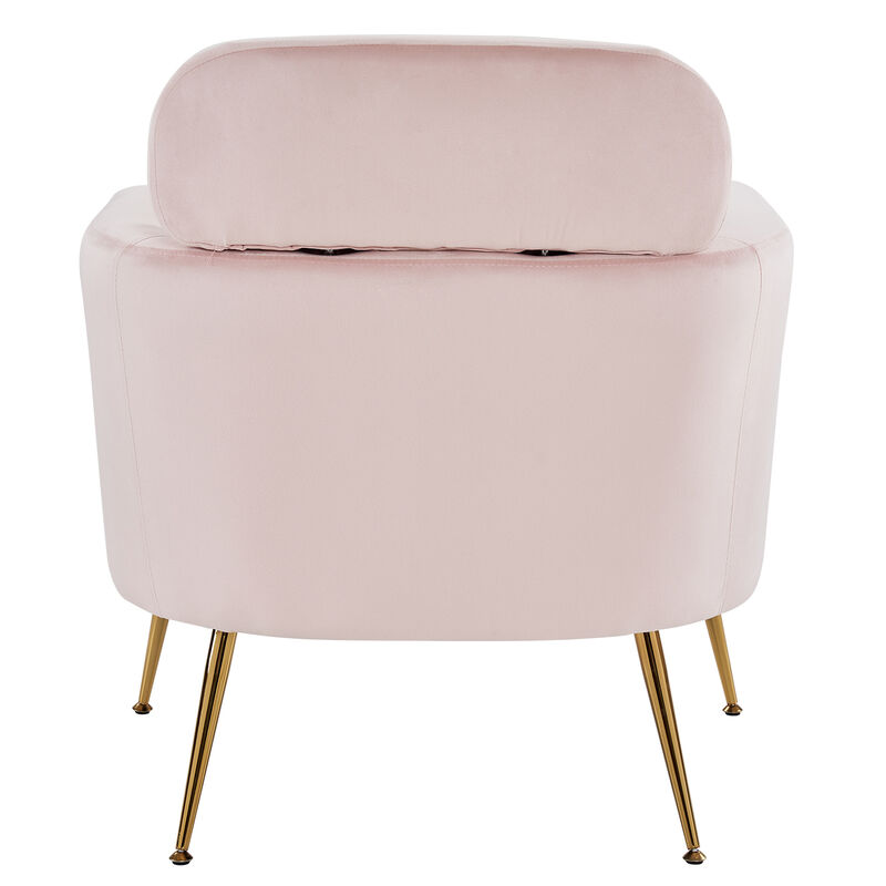 Single Leisure Chair with Footrest & Pedals Cozy Flannelette Upholstered Indoor Lounge Chair