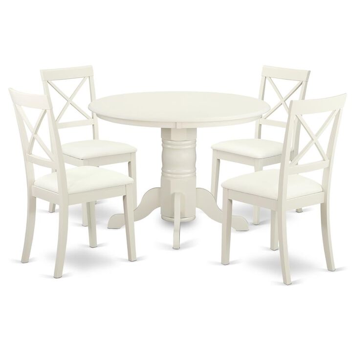 Dining Room Set Linen White