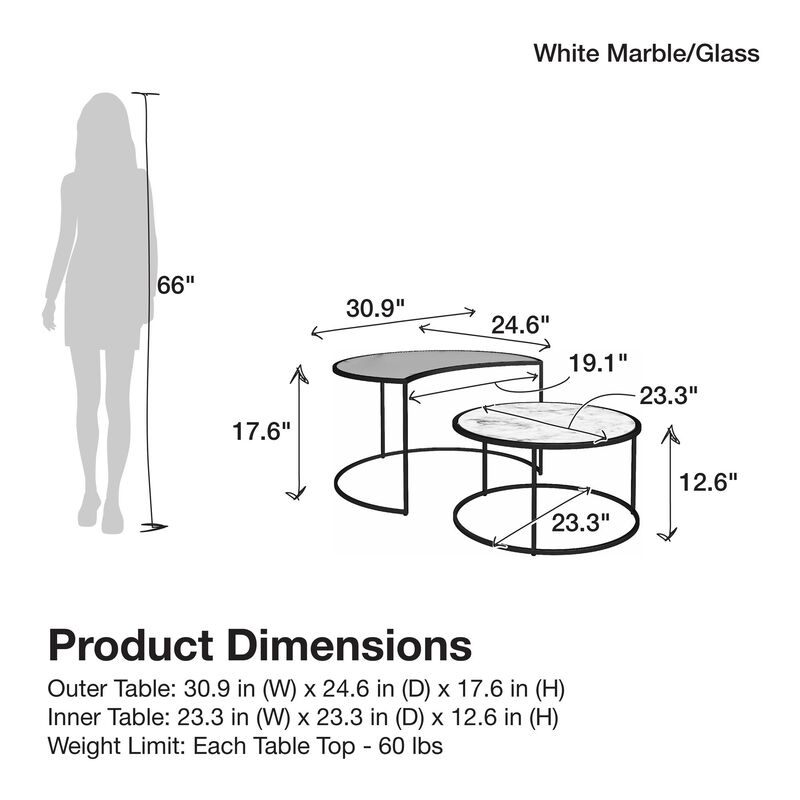 Moon Phases Nesting Coffee Tables