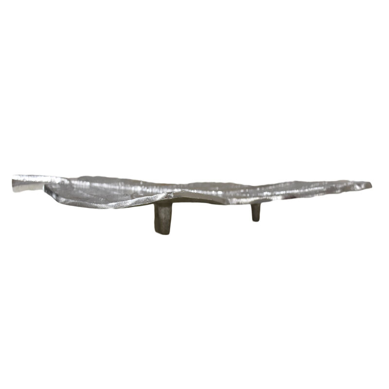Handmade Decorative Silver Color Coated 7.08 x 4.72 x 0.74 Inches Aluminium Tray 062AB BBH Home's