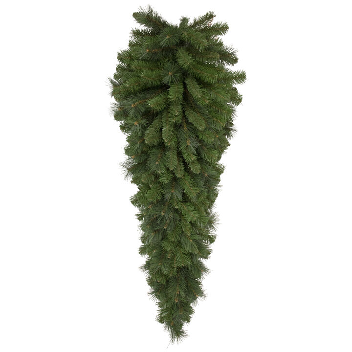 48" Beaver Pine Artificial Christmas Teardrop Swag  Unlit