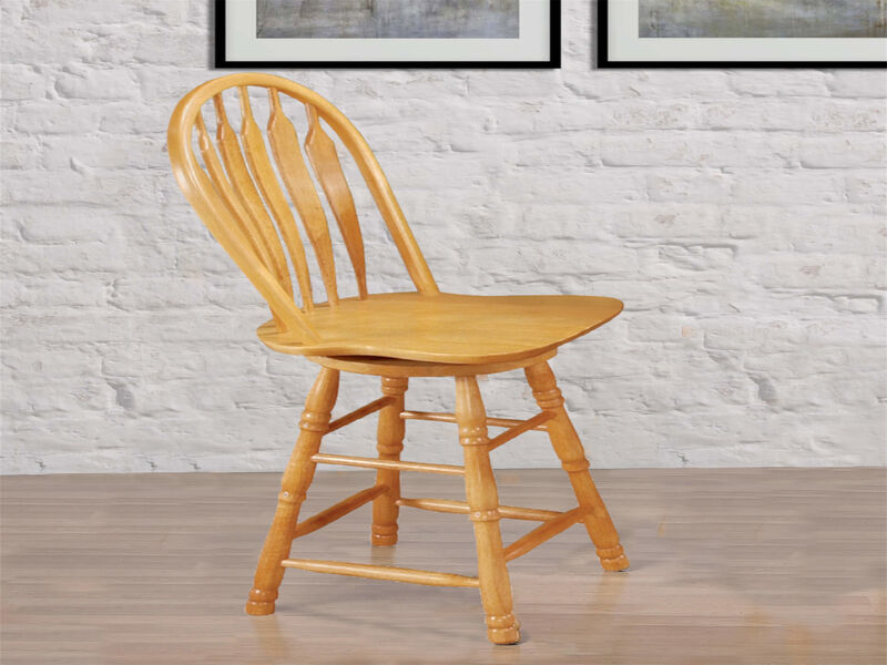 Oak Bravo Selections 44.5 in. High Back Wood Frame 24 in. Bar Stool