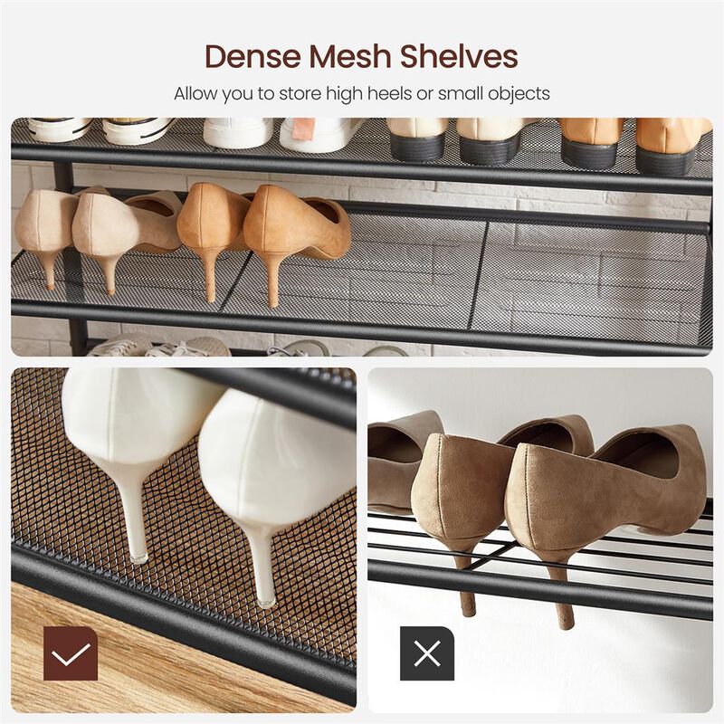 Hall Tree with Shoe Bench Entryway Organizer with Hooks and Storage