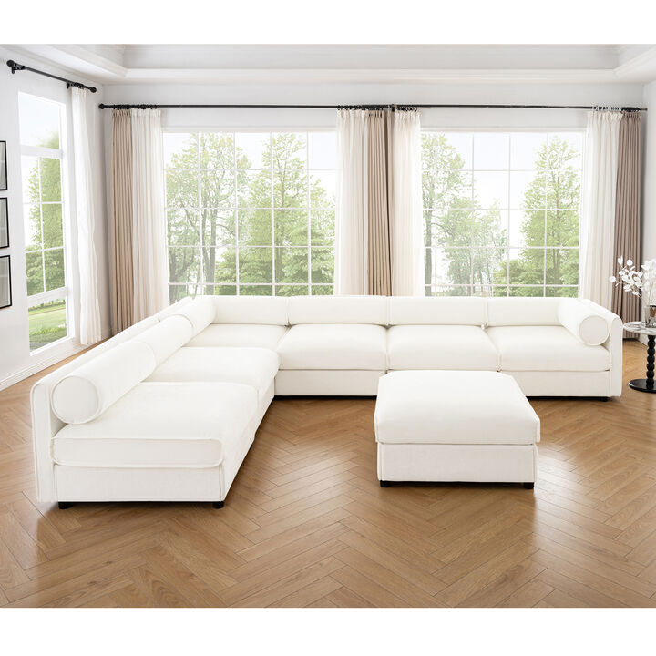 Merax Modern Modular Sectional Sofa with Storage