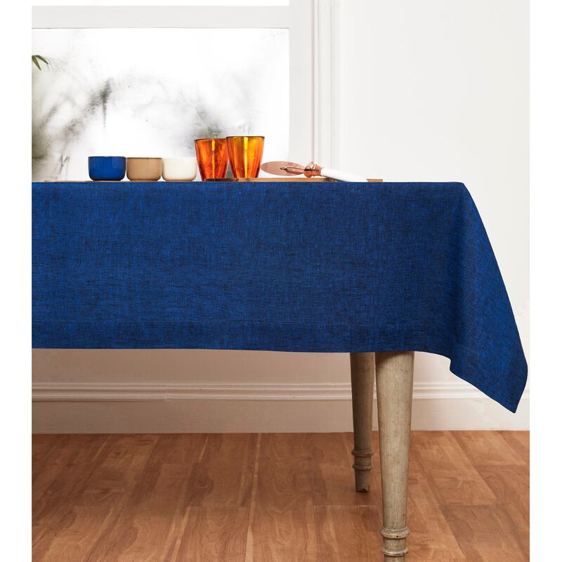 Solino Home 100% Pure Linen Dinner Napkins 20 x 20 Inch Set of 6 | Classic Hemstitch