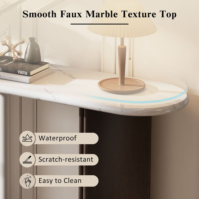 Merax Rustic Console Table for Entrance and Living Room